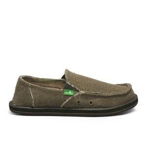 Brand New without Tag Sanuk Vagabond Sidewalk Surfer Slip On Shoes Black Size 2